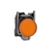 Picture of Pilot light, Harmony XB4,metal, orange, 22mm, universal LED, plain lens, 110...120V AC