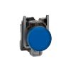 Picture of Pilot light, Harmony XB4,metal, blue, 22mm, universal LED, plain lens, 110...120V AC