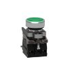 Picture of Push to test pilot light, Harmony XB4, metal, green, 22mm, universal LED, 24V