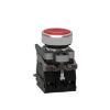 Picture of Push-to-test pilot light, Harmony XB4, metal, red, universal LED, screw clamp terminals, 110...120V