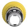 Picture of Head for non illuminated push button, Harmony XB4, Mushroom push button head 40mm, armony XB4, metal, yellow, 22mm, latching turn realease