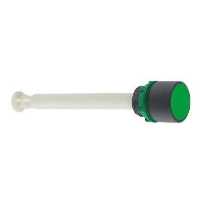 Picture of Manual overload reset push button, Harmony XB5, green flush, 22mm, for 17...120 mm actuation distance