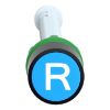 Picture of Manual overload reset push button, Harmony XB5, plastic, for 120...257mm actuation distance, flush, blue, 22mm, marked R