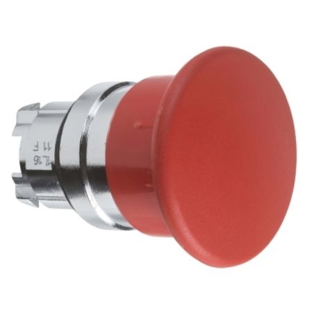 Picture of Harmony XB4, Head for non illuminated pushbutton, mushroom 40mm, metal, red, 22mm, spring return