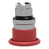 Picture of Harmony XB4, Head for non illuminated pushbutton, mushroom 40mm, metal, red, 22mm, spring return