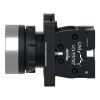 Picture of Complete push button, Easy Harmony XA2, plastic, flush, black, 22mm, spring return, unmarked, 1NO