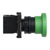 Picture of Complete push button, Easy Harmony XA2, plastic, green mushroom head 40mm, 22mm, 1NO