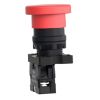 Picture of Complete push button, Easy Harmony XA2, plastic, red mushroom head 40mm, 22mm, 1NC
