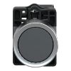 Picture of Complete push button, Easy Harmony XA2, plastic, flush, black, 22mm, push push, unmarked, 1NO