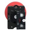 Picture of Complete emergency switching off push button, Easy Harmony XA2, plastic, red mushroom 40mm, 22mm, push pull, 1NC