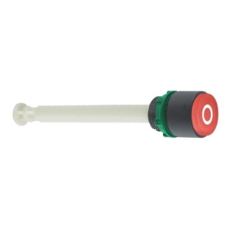 Picture of Manual overload reset push button, Harmony XB5, red projecting, 22mm, for 17...120 mm actuation distance