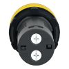 Picture of Monolithic pilot light, Easy Harmony XA2, plastic, yellow, 22mm, integral LED, screw clamp terminals, 380…400V AC, anti interference