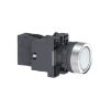 Picture of Complete illuminated push button, Easy Harmony XA2, plastic, flush, white, 22mm, spring return, 24V AC DC, 1NO