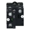 Picture of Complete illuminated push button, Easy Harmony XA2, plastic, flush, white, 22mm, spring return, 24V AC DC, 1NO