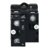 Picture of Complete illuminated push button, Easy Harmony XA2, plastic, flush, green, 22mm, spring return, 24V AC DC, 1NO