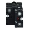 Picture of Complete illuminated push button, Easy Harmony XA2, plastic, flush, red, 22mm, spring return, 24V AC DC, 1NC