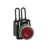 Picture of Push to test pilot light, Harmony XB5, universal LED,  red, plastic, 22mm, 110...120V