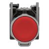 Picture of Push button, Harmony XB4, metal, flush, red, 22mm, spring return, unmarked, 1NC