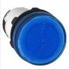 Picture of Monolithic pilot light, Harmony XB7, plastic, blue, 22mm, integral LED, 24V AC DC