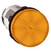 Picture of Monolithic pilot light, Harmony XB7, plastic, orange, 22mm, integral LED, 24V AC DC