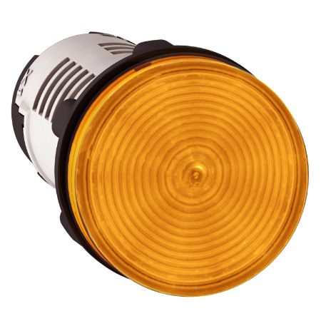 Picture of Monolithic pilot light, Harmony XB7, plastic, orange, 22mm, integral LED, 230...240V AC