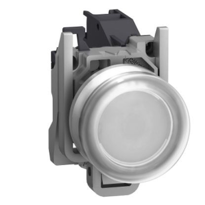 Picture of Complete push button, Harmony XB4, Explosive atmosphere, pushbutton white with boot