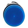 Picture of Monolithic pilot light, Harmony XB7, plastic, blue, 22mm, plain lens for BA9s bulb, lt 250V