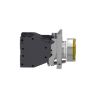 Picture of Complete illuminated push button, Harmony XB4 - ATEX D, metal, yellow flush, 22mm, spring return, booted, 1NO, 24...254V AC/DC
