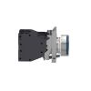 Picture of Complete illuminated push button, Harmony XB4 - ATEX D, metal, blue flush, 22mm, spring return, booted, 1NO, 24...254V AC/DC