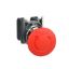 Picture of Emergency stop switching off, Harmony XB4, metal, red mushroom, 40mm, 22mm, trigger latching turn to release, 1NO+1NC