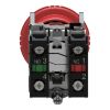 Picture of Emergency stop switching off, Harmony XB4, metal, red mushroom, 40mm, 22mm, trigger latching turn to release, 1NO+1NC