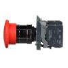 Picture of Emergency stop switching off, Harmony XB4, metal, red mushroom, 40mm, 22mm, trigger latching turn to release, 1NO+1NC