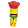 Picture of Emergency stop push button, Harmony XB7, 22mm, red mushroom 40mm, trigger latching pull to release, 1NC