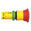 Picture of Emergency stop push button, Harmony XB7, 22mm, red mushroom 40mm, trigger latching pull to release, 1NC