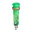 Picture of LED pilot light with integral lens cap, Harmony XVL, green, 8mm, IP40/IP65, covered LED, faston connectors, 12V, faston