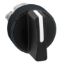 Picture of Head for selector switch, Harmony XB4, black metal, black, 22mm, 3 positions, stay put
