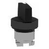 Picture of Head for selector switch, Harmony XB4, black metal, black, 22mm, 3 positions, stay put