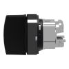 Picture of Head for selector switch, Harmony XB4, black metal, black, 22mm, 3 positions, sping return to center