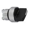 Picture of Head for selector switch, Harmony XB4, metal, black, 22mm, 2 positions, spring return from right to left