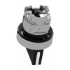 Picture of Harmony XB4, Selector switch head, metal, black, 22mm, 3 positions, spring return from left to center