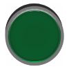 Picture of Head for illuminated push button, Harmony XB4, green flush, 22mm, universal LED, spring return, plain, unmarked