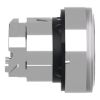 Picture of Head for illuminated push button, Harmony XB4, metal, flush, white, 22mm, spring return, plain lens for BA9s bulb