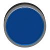 Picture of Head for illuminated push button, Harmony XB4, blue flush, 22mm, universal LED, spring return, plain, unmarked