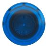 Picture of Harmony XB4, Head for illuminated push button, metal, blue mushroom 40mm, 22mm, universal LED, spring return