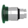 Picture of Harmony XB4, Head for illuminated push button, metal, green mushroom 40mm, 22mm, universal LED, spring return