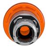 Picture of Harmony XB4, Head for illuminated push button, metal, orange mushroom 40mm, 22mm, universal LED, spring return, unmarked