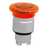 Picture of Harmony XB4, Head for illuminated push button, metal, orange mushroom 40mm, 22mm, universal LED, spring return, unmarked