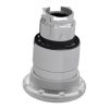 Picture of Head for illuminated push button, Harmony XB4, white, mushroom 40mm, 22mm, latching, push pull to release, universal LED, unmarked