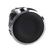 Picture of Harmony XB4, Push button head, metal, flush, black, 22mm, spring return, unmarked