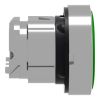 Picture of Harmony XB4, Push button head, metal, flush, green, 22mm, spring return, marked I
